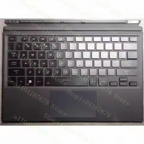 ++95%New For ASUS ROG X Flow Z13 GZ301ZA (2022 Year) US Keyboard Palmrest with Backlit Black 13.3"