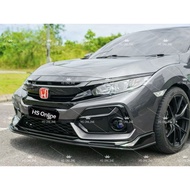 Civic Fc For Si Bumper Fk4 Fk7 Front Lips Lip Diffuser Double Layer Design PP material