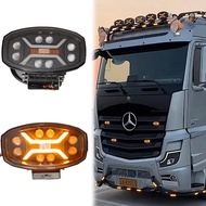 1 PCS 24v 9 inch Euro Truck Top Light Grill Bumper Light Led Driving Lamp Spotlight with Position Li