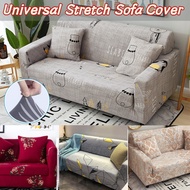 1/2/3/4-Seater L Shape Sofa Cover Plain Universal Houndstooth Figure Elastic Sofa Full Cover Set