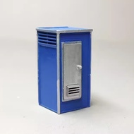 new Creative 1/87 HO Scale Mobile Toilet Model Simulation Temporary Toilet Diorama DIY Sand Table Sc