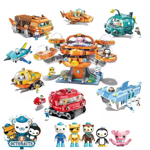 Creative Ideas Octonauts Octopus Building Block Octopod Gup Submarine Boat Oct-Pod with GUP-C GUP-E 