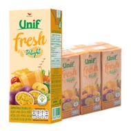 ยูนิฟ เฟรช ดีไลท์ น้ำผักผลไม้ผสมเสาวรส 40% 180 มล. x 6 UNIF Fresh Delight Passion Fruit 180 ml x 6