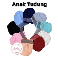 Scarf Knit Inner Anak Tudung Serkup Kepala Tebal/Inner Tudung Snowcap