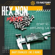 CNC 2-key stainless steel bolt m6x15 Thread 10 length 1.5cm stainless 304 by: Tj Factory
