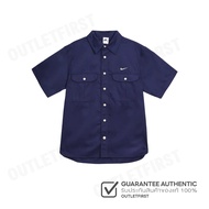 NIKE รุ่น NIKE SB SHORT-SLEEVE WOVEN SKATE CODE: DV9076 410 เสื้อเชิ้ตแขนสั้น เสื้อเชิ้ตผู้ชาย เสื้อ
