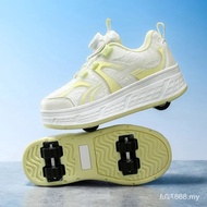 Fast Shipping Girls Roller Skating Shoes Trendy Breathable Mesh Autumn New Four Wheel Roller Skating