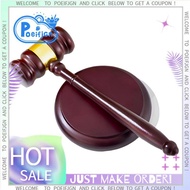 Gavel and Sound Block Set Wooden Gavel and Sound Block for Lawyers, Judges, and Chairmen of the Boar
