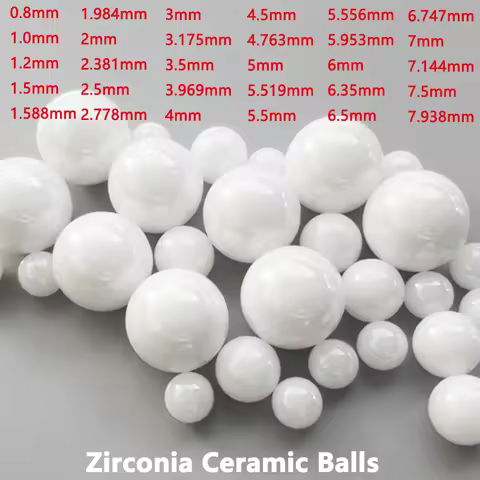 Zirconia Ceramic Balls 0.8 1 1.2 1.5 1.588 1.984 2 2.381 2.5 2.778 3 - 7.938mm ZrO2 G10 Grade Self-l