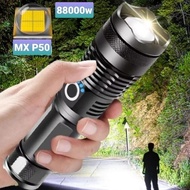 ** Senter LED Tactical 200000 Lumens Xhp 50 With battery 26650