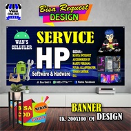 Spanduk Banner Service Handphone Service HP Konter Bagus Keren