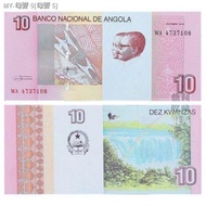 （COD） New fidelity African Angola 10 Angola 10 Kwanza paper national banknotes old coins currency co