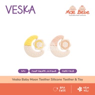 Veska Moon Teether Baby Silicone Food Grade Teether & Toy Silicone Baby Teether Toy 3 Months+