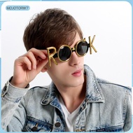 [mojotorw7] Novelty Gold ROCK Shaped Sunglasses Funny Party Eye Glasses Costume Props