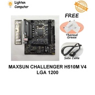 【USED】 MAXSUN Challenger H510M Motherboard | H510 | LGA 1200 | 10th, 11th Gen Intel | mATX micro ATX