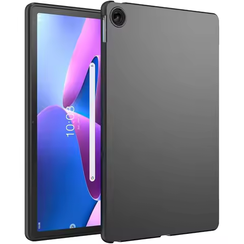 Soft Case For Lenovo Tab M10 Plus (3rd Gen) 10.6'' 2022 TB-128FU TB125FU Flexible Silicone TPU Black