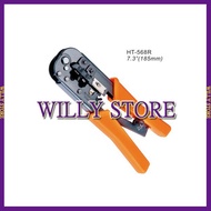 [WILLY STORE] HT-568R 6P8P Telephone Line Network Crimping Pliers (With Spring)