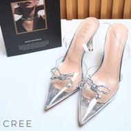 CREE - CLAIRE stiletto transparent heels 9cm High heels
