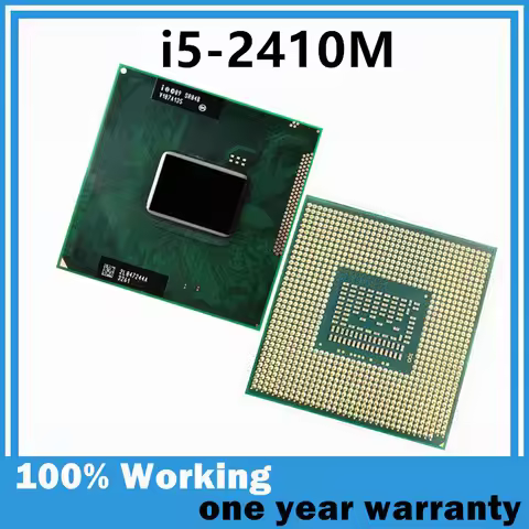 Xeon i5-2410M SR04B 2.3Ghz 3MB Dual-Core Quad-Thread i5 2410M CPU 35W Socket G2 / RPGA988B