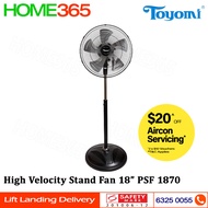 Toyomi High Velocity Stand Fan 18" PSF 1870