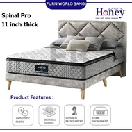 Honey Spinal Pro Mattress Pillow Top Selesa Tilam Honey 11" thick