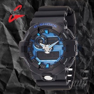 นาฬิกาข้อมือชายcasioนาฬิกาข้อมือสายเรซิ่นGShock นาฬิกาผู้ชาย รุ่น GA-710-1A2 สีดำ/น้ำเงิน