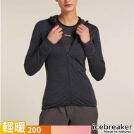 [Icebreaker] Free > Women's Light Warm Hooded Merino Wool Jacket 200 DESCENDER Thin Brushed IBBA56YN