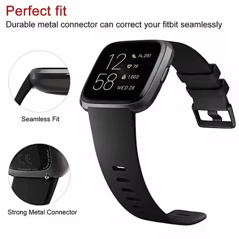 Soft Silicone Watch Strap for Fitbit Versa 2 Sport Bracelet for Fitbit Versa 2 Wristband Replacement