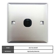 CLEARANCE! AEC Silver Astro Cable Wall Socket Faceplate Single TV Socket High-Quality TV Antenna Sok