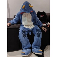 King Glory Gao Jianli Inspired Cartoon Plush One-Piece Pajamas for Adults