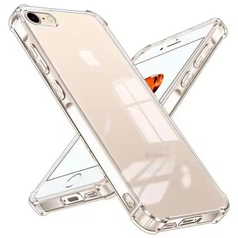 Shockproof Airbag Clear Phone Case For iPhone SE 2020/SE2 2022/ iPhone 7 Plus /8 Plus Case Soft Sili