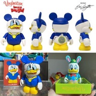 罕見絕版東京迪士尼復活節限定復活兔唐老鴨Donald Duck VINYL TOY FIGURE 積木人積木熊v熊 vinylmation Bearbrick100% • Be@rbrick bear