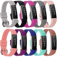 WISHTA Band Compatible with Fitbit Alta/Fitbit Alta HR, 3PCS Newest Colorful Replacement Wristban...
