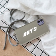 【客製化禮物】聖誕禮盒 訂製英文 iPhone 防摔 灰色背繩手機殼