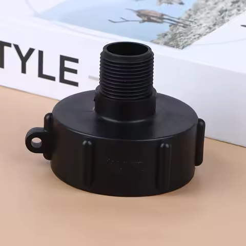 .^1Pc IBC Water Tank Reducing Adapter Durable S60 Fine Thread to 2''NPS 3/4'' Fine Thread Garden Hos