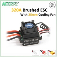 NEEBRC 320A 60A Brushed ESC T/XT60/Tamiya Plug With Cooling Fan 2-3S For 1/10 RC Car Crawler TRX4 Ax