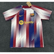 【 Fan version football jersey 】 23-24 Barcelona commemorative edition football jersey 【 Thai version 】 Football training casual sports jersey can be customized