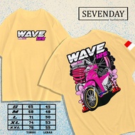 SEVENDAY Baju Kaos Racing Wave Super Pink 125 T-Shirt Balap Terbaru KTG 48