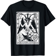 Men's cotton T-shirt Baphomet Shirt | Satanic Dark Art Evil 666 T-Shirt T-Shirt Fast Shipping 4XL , 