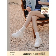 73hours Women's Shoes Long-Legged Filter Autumn New Style Fashion White Shoes Sneakers Thick-Soled H