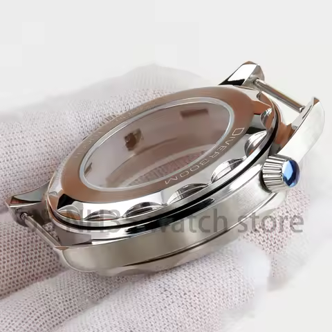 41mm Silver NH35 Watch Case Stainless Steel Fit Seiko NH35 NH36 Automatic Movement 31mm Dial Seamast