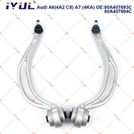 A Pair Front Lower Suspension Control Arm Curve For Audi A6 4A2 C8 A6 Avant  4A5 C8 A7 Sportback 4KA