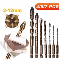 3-12mm Cross Hexagon Tile Drill Bit Overlord Cross Drill Alloy Triangle Drill Bit Glass Drill Bit DG