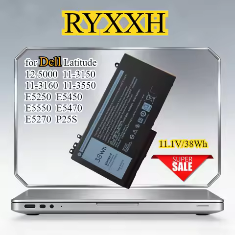RYXXH Laptop Battery for Dell Latitude 12 5000 11-3150 11-3160 11-3550 E5250 E5450 E5550 E5470 E5270