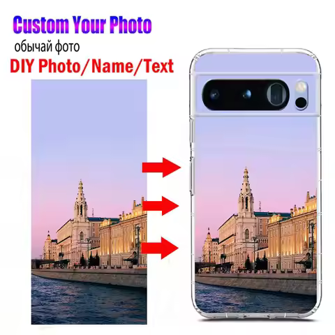 Customized DIY Photos Phone Cases for Google Pixel 8 Pro Pixel Fold Clear Cover DIY Picture Image De