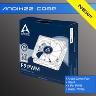 Arctic F9 PWM Black White - 92mm Case Fan 9cm 92mm Silent 4pin