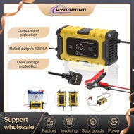 【Ready Stock】 Pengecas Motosikal Bateri Kereta 12V6A Pengecas Motor Pengecas motosikal lebih mampu