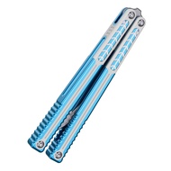 X Will Hirsch Vulp Pro Butterfly Knife Balisong Trainer, G10 & 7075 AL Handle, Unsharpened, for Prac