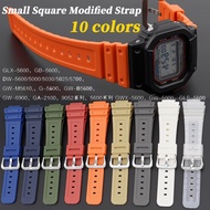 16mm Convex TPU Strap for Casio DW-6900/GW-M5610/DW-5600E Modified Silicone Band for G-shock Women M