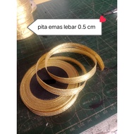 6 millimeter wide gold ribbon (0.6 cm)